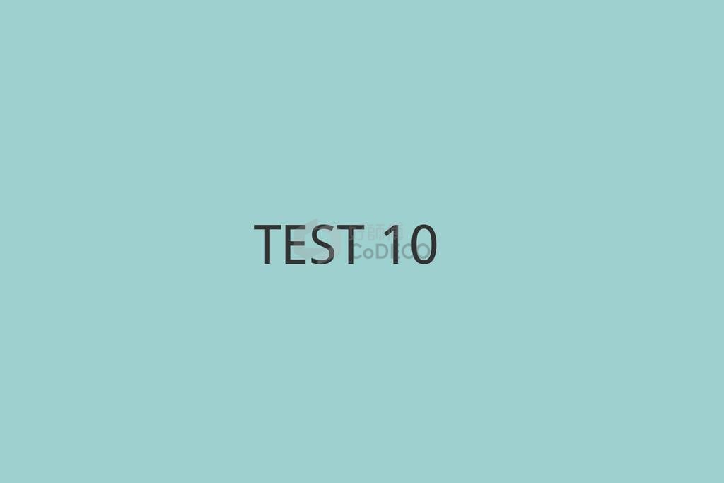 TEST 10